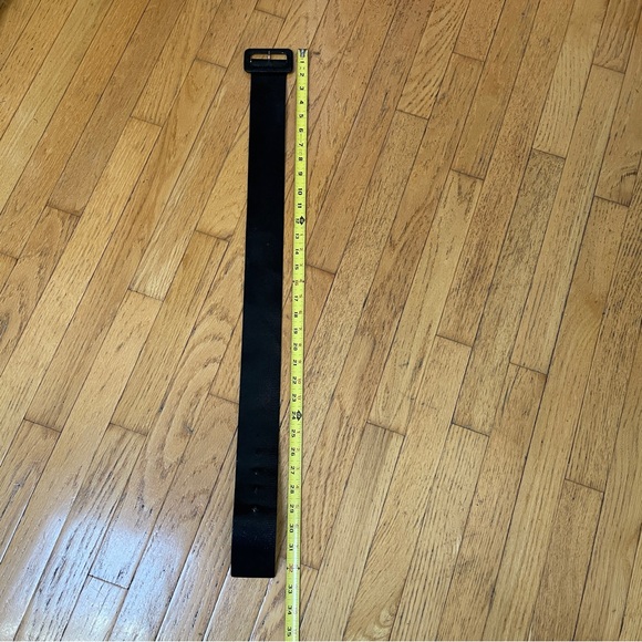 Women's Black Vintage Wide Crocodile Effect Belt - Picture 5 of 6